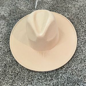 Cream boho hat
